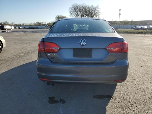 3VW2K7AJ0DM240605 - 2013 VOLKSWAGEN JETTA BASE GRAY photo 6