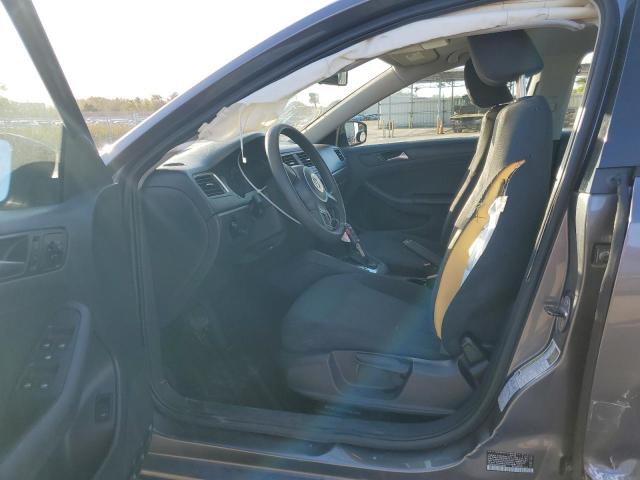 3VW2K7AJ0DM240605 - 2013 VOLKSWAGEN JETTA BASE GRAY photo 7