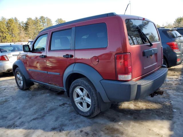 1D8GU28K67W586569 - 2007 DODGE NITRO SXT RED photo 2