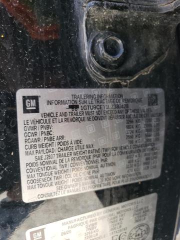 1GTU9CET1LZ380428 - 2020 GMC SIERRA K1500 ELEVATION BLACK photo 12