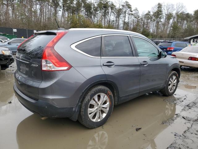 5J6RM4H7XEL059125 - 2014 HONDA CR-V EXL GRAY photo 3