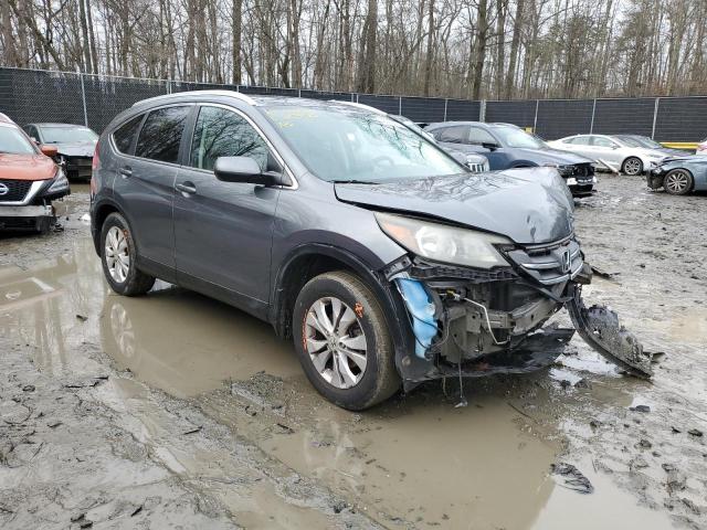 5J6RM4H7XEL059125 - 2014 HONDA CR-V EXL GRAY photo 4