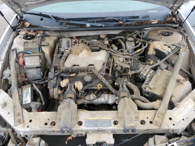 2G1WF52E349328872 - 2004 CHEVROLET IMPALA SILVER photo 11