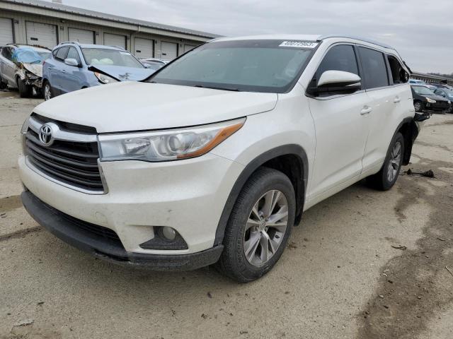 5TDJKRFH5FS187158 - 2015 TOYOTA HIGHLANDER XLE 白色 照片 1