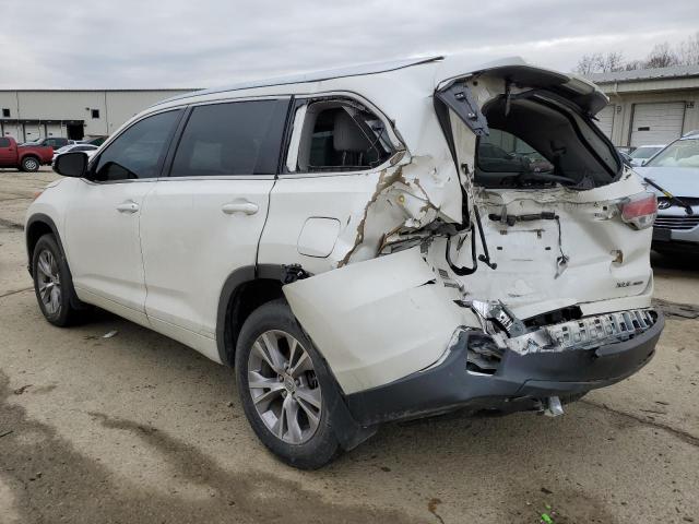 5TDJKRFH5FS187158 - 2015 TOYOTA HIGHLANDER XLE 白色 照片 2