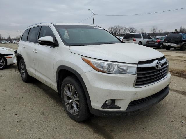 5TDJKRFH5FS187158 - 2015 TOYOTA HIGHLANDER XLE 白色 照片 4