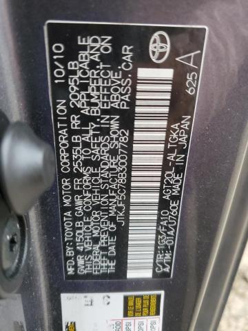 JTKJF5C78B3007782 - 2011 TOYOTA SCION TC 灰色 照片 12