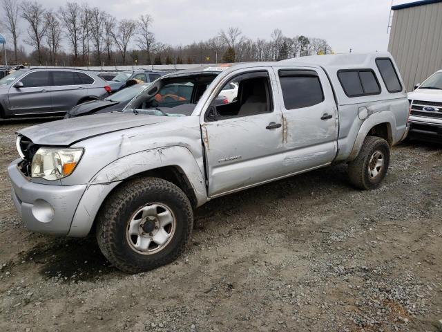 5TEMU52N36Z162287 - 2006 TOYOTA TACOMA DOUBLE CAB LONG BED SILVER photo 1