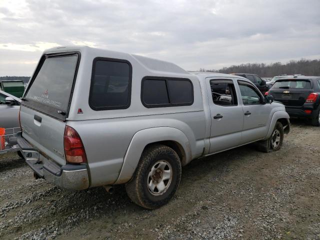 5TEMU52N36Z162287 - 2006 TOYOTA TACOMA DOUBLE CAB LONG BED SILVER photo 3