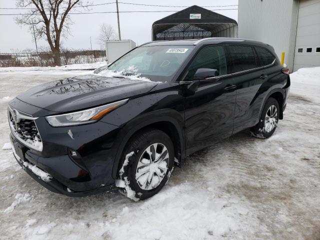5TDGZRBH3NS213766 - 2022 TOYOTA HIGHLANDER XLE BLACK photo 1