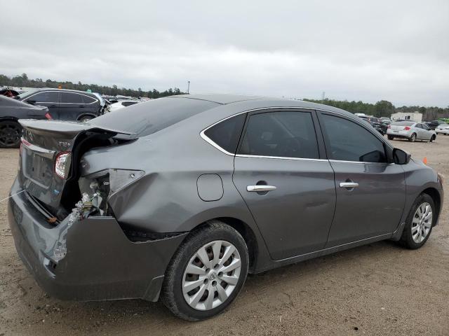 3N1AB7AP3FY325679 - 2015 NISSAN SENTRA S GRAY photo 3