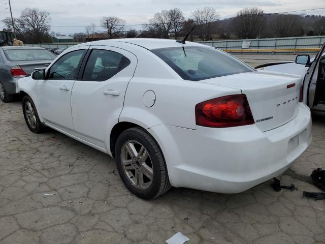 1C3CDZCB6CN194645 - 2012 DODGE AVENGER SXT WHITE photo 2