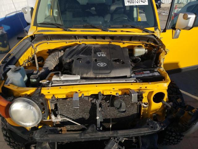 JTEBU11F770009631 - 2007 TOYOTA FJ CRUISER YELLOW photo 11