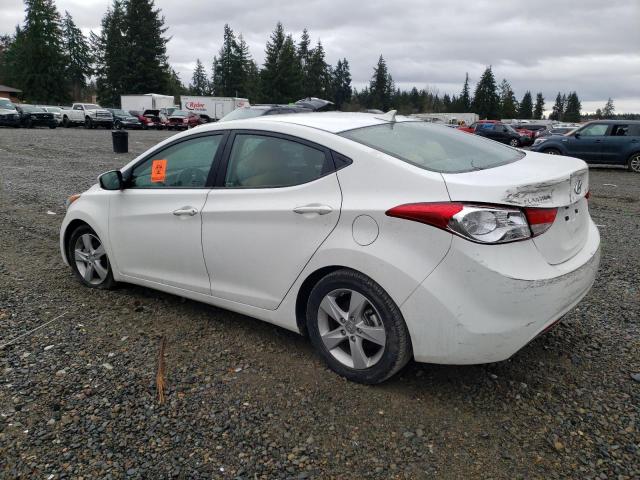 5NPDH4AE4DH309233 - 2013 HYUNDAI ELANTRA GLS WHITE photo 2