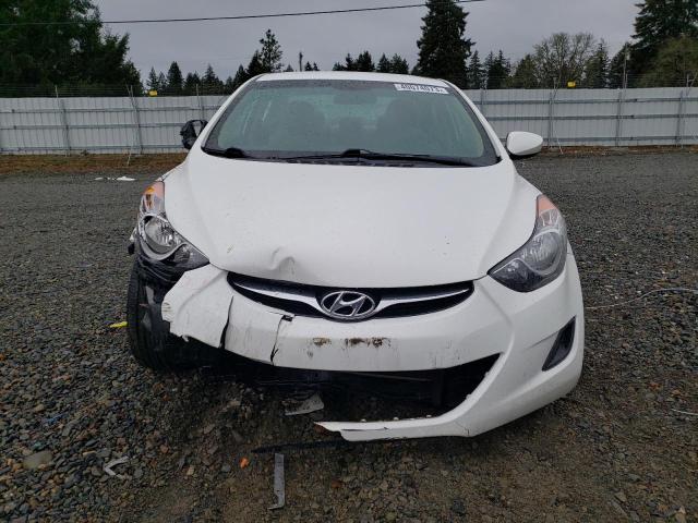 5NPDH4AE4DH309233 - 2013 HYUNDAI ELANTRA GLS WHITE photo 5