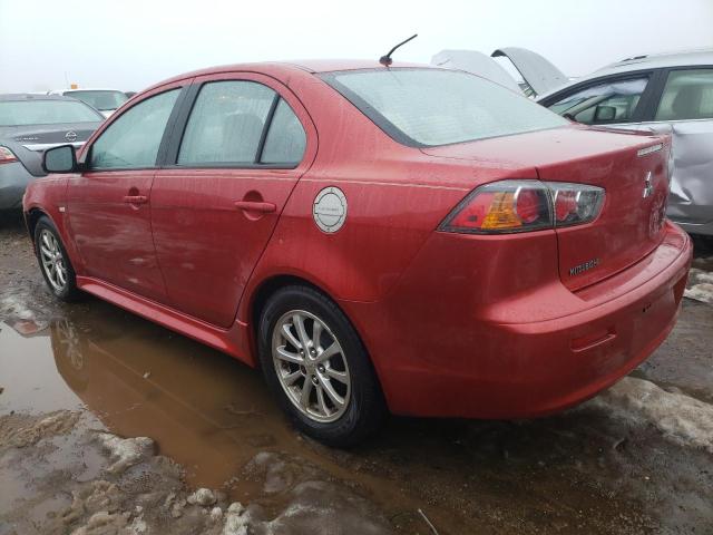 JA32U2FU7BU002664 - 2011 MITSUBISHI LANCER ES/ES SPORT RED photo 2