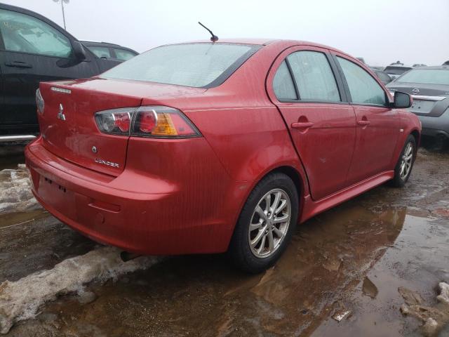 JA32U2FU7BU002664 - 2011 MITSUBISHI LANCER ES/ES SPORT RED photo 3