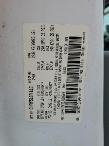 1D7HA16K88J188308 - 2008 DODGE RAM 1500 ST WHITE photo 12