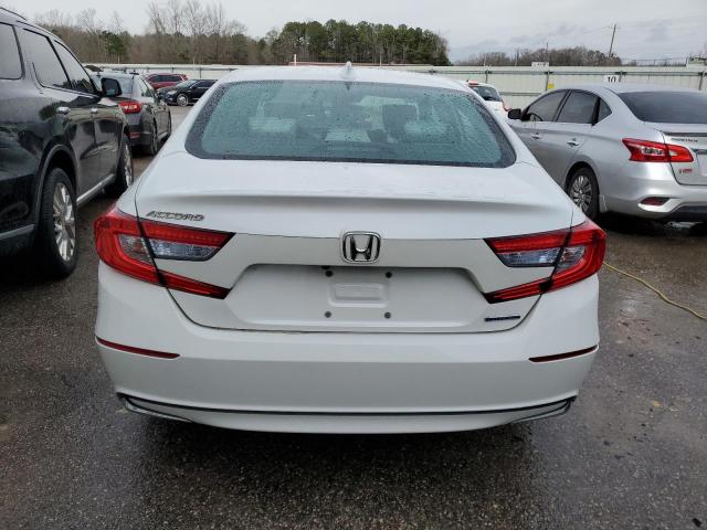 1HGCV3F41LA001264 - 2020 HONDA ACCORD HYBRID EX WHITE photo 6