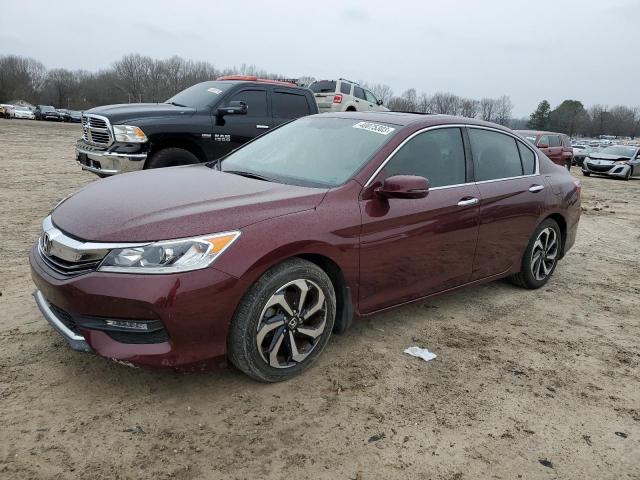 1HGCR2F85HA233844 - 2017 HONDA ACCORD EXL MAROON photo 1