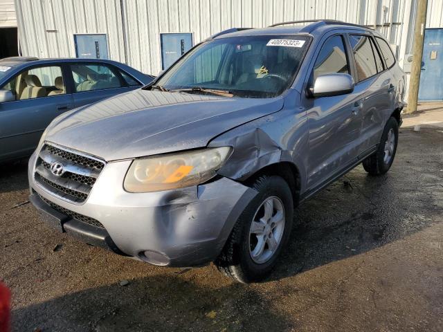 5NMSG13D87H027174 - 2007 HYUNDAI SANTA FE GLS SILVER photo 1