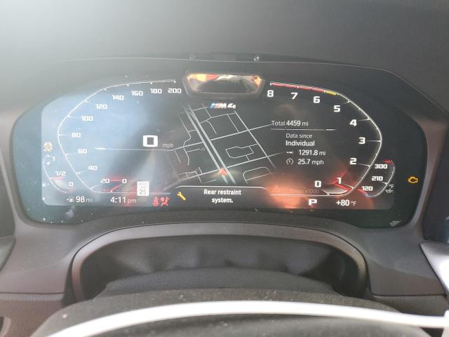 WBS33BA00NCK89507 - 2022 BMW M4 COMPETITION SILVER photo 9