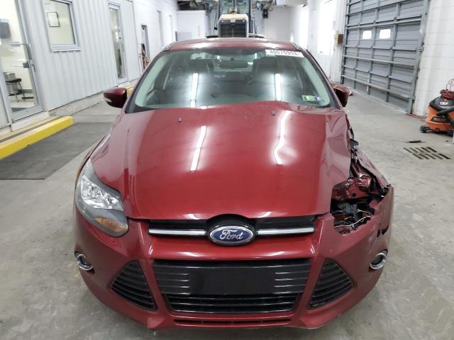 1FADP3J24EL405496 - 2014 FORD FOCUS TITANIUM RED photo 5