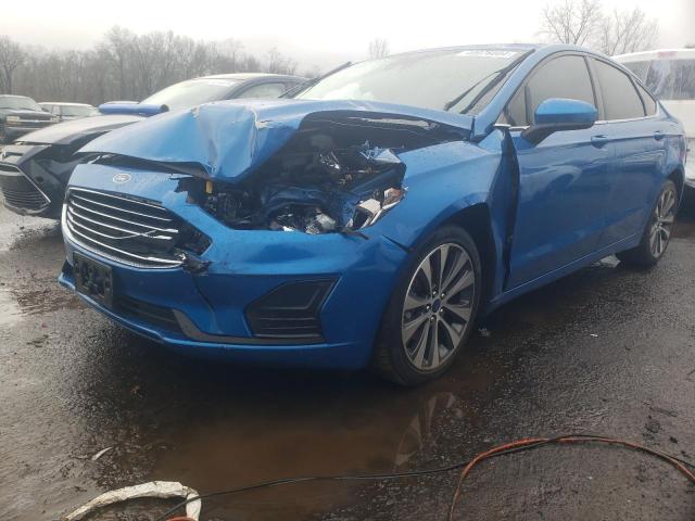 3FA6P0T90LR172815 - 2020 FORD FUSION SE BLUE photo 1