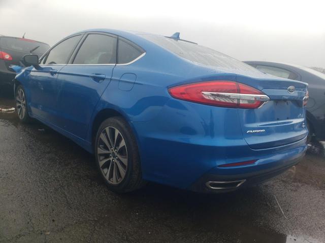 3FA6P0T90LR172815 - 2020 FORD FUSION SE BLUE photo 2