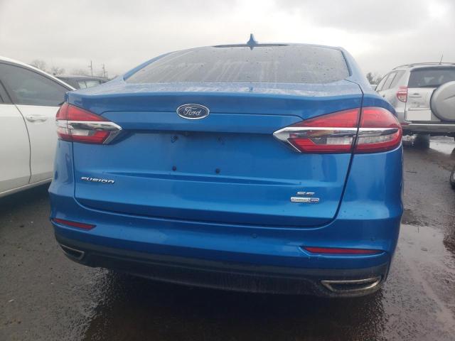 3FA6P0T90LR172815 - 2020 FORD FUSION SE BLUE photo 6