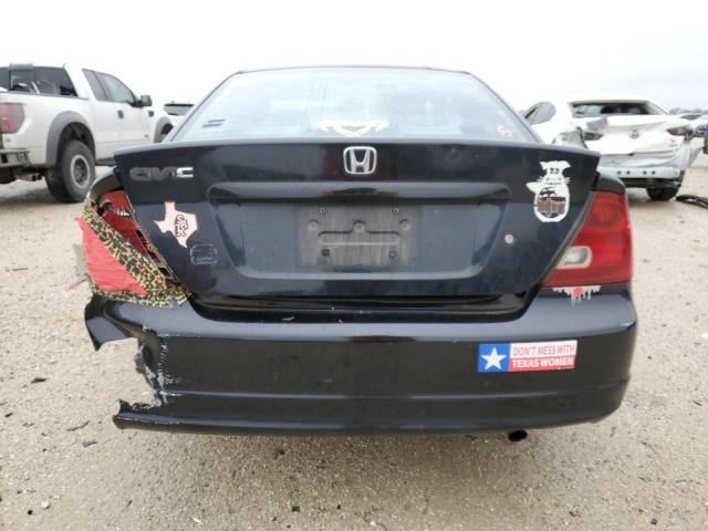 1HGEM22532L045094 - 2002 HONDA CIVIC LX BLACK photo 6