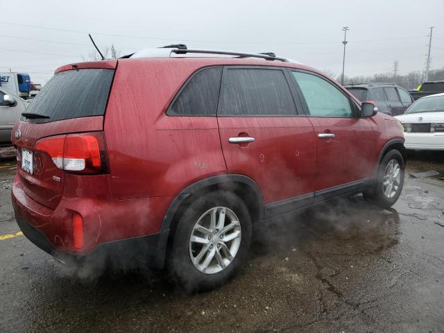 5XYKT4A68EG436297 - 2014 KIA SORENTO LX BURGUNDY photo 3