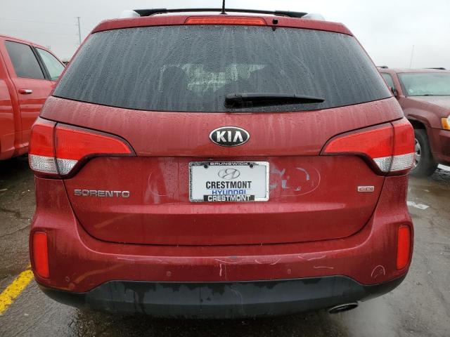 5XYKT4A68EG436297 - 2014 KIA SORENTO LX BURGUNDY photo 6