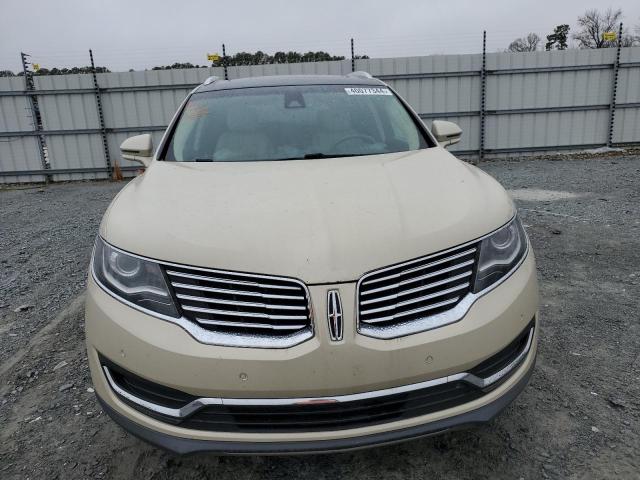 2LMTJ6LP8GBL84110 - 2016 LINCOLN MKX RESERVE CREAM photo 5