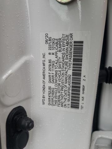 19UUB3F6XLA003562 - 2020 ACURA TLX TECHNOLOGY WHITE photo 12