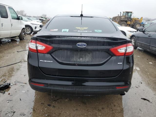 3FA6P0H74GR341117 - 2016 FORD FUSION SE BLACK photo 6