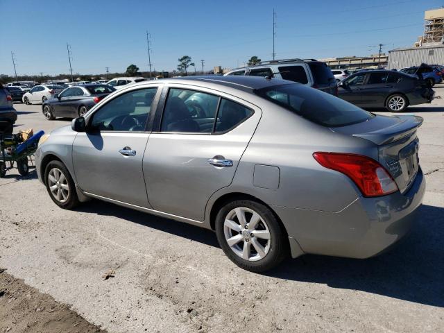 3N1CN7APXEL801406 - 2014 NISSAN VERSA S SILVER photo 2