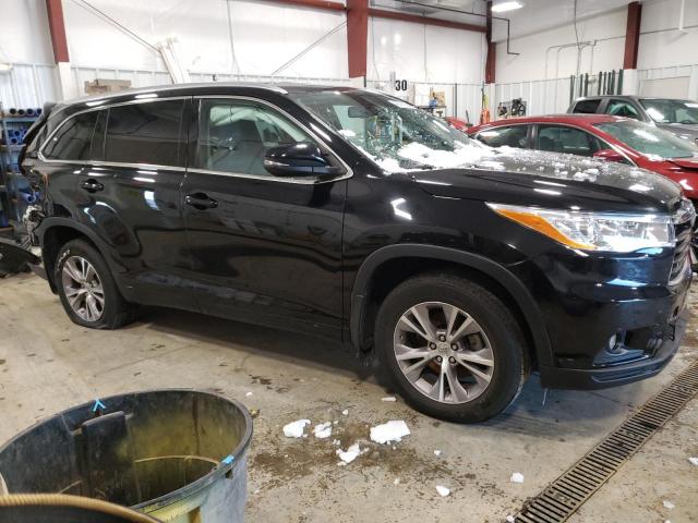 5TDJKRFH9ES038427 - 2014 TOYOTA HIGHLANDER XLE BLACK photo 4