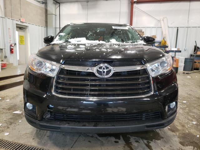 5TDJKRFH9ES038427 - 2014 TOYOTA HIGHLANDER XLE BLACK photo 5