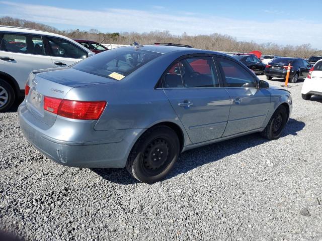 5NPET46C09H463424 - 2009 HYUNDAI SONATA GLS BLUE photo 3