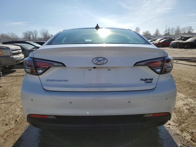 KMHE34L19GA033751 - 2016 HYUNDAI SONATA HYBRID WHITE photo 6