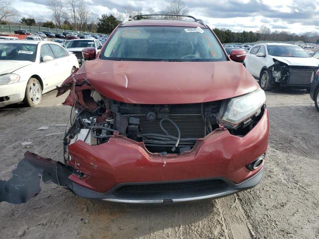 5N1AT2MV8EC807820 - 2014 NISSAN ROGUE S RED photo 5