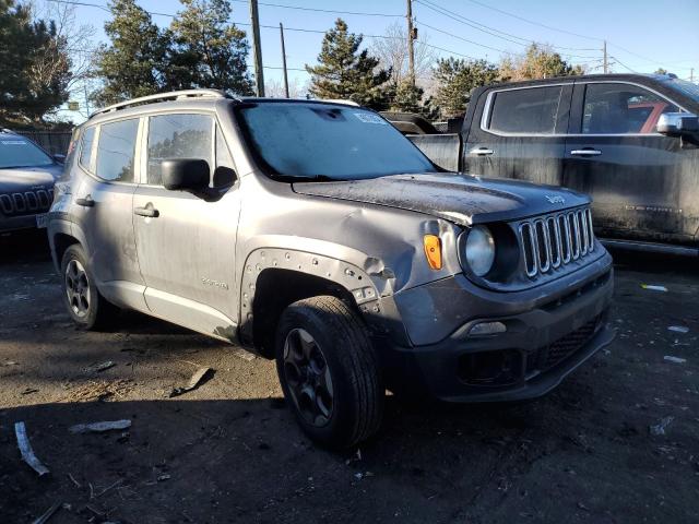 ZACCJBAB4HPE69927 - 2017 JEEP RENEGADE SPORT GRAY photo 4