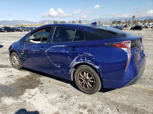 JTDKBRFU4H3558025 - 2017 TOYOTA PRIUS BLUE photo 2