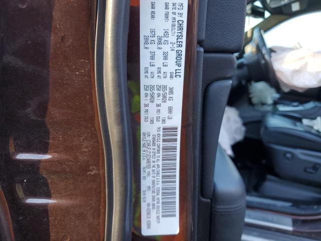 1C4RJFJT1EC408769 - 2014 JEEP GRAND CHER SUMMIT ბურგუნდია ფოტო 12