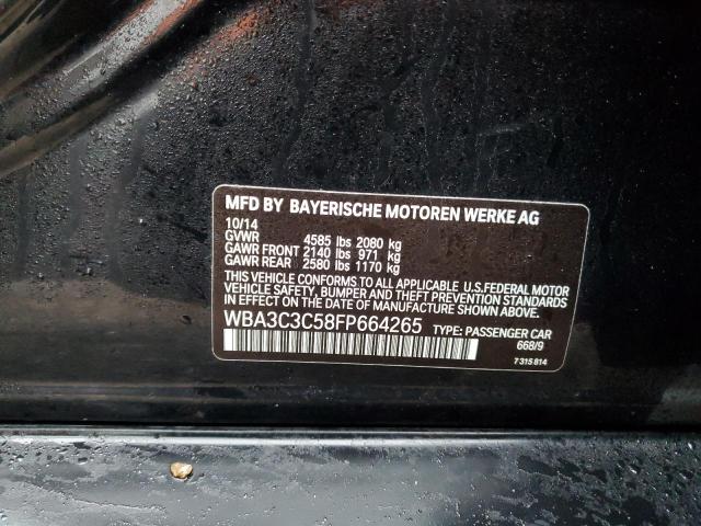 WBA3C3C58FP664265 - 2015 BMW 320 I XDRIVE BLACK photo 12
