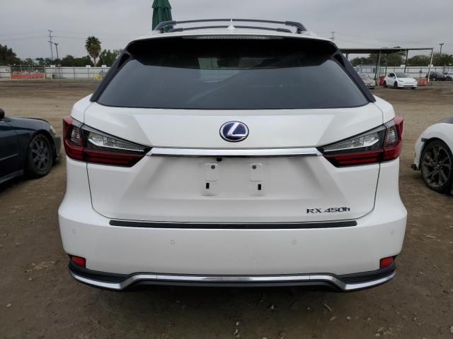 2T2HGMDA1NC076134 - 2022 LEXUS RX 450H WHITE photo 6