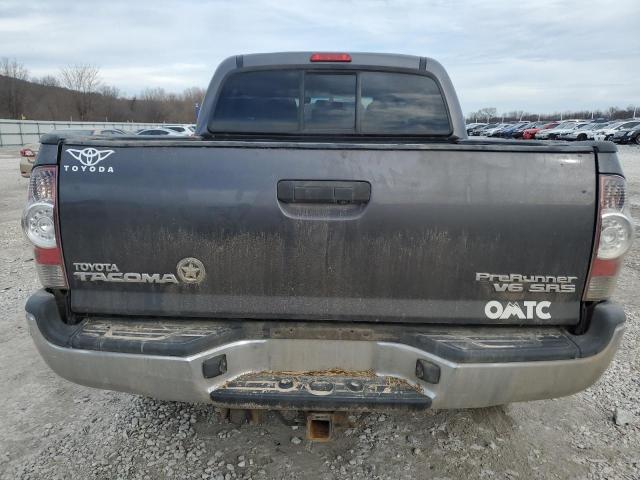 5TFJU4GN9DX045159 - 2013 TOYOTA TACOMA DOUBLE CAB PRERUNNER GRAY photo 6