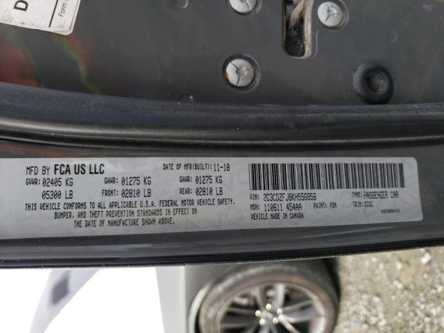 2C3CDZFJ8KH556856 - 2019 DODGE CHALLENGER R/T SCAT PACK BLACK photo 12