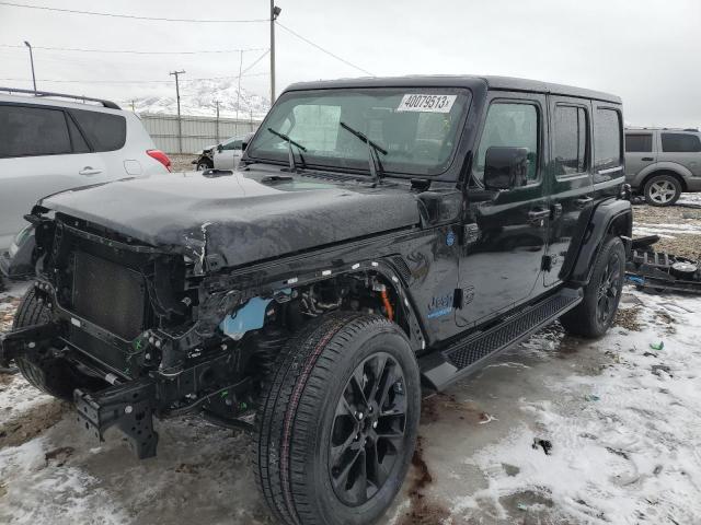 1C4JJXP60MW676746 - 2021 JEEP WRANGLER U SAHARA 4XE BLACK photo 1